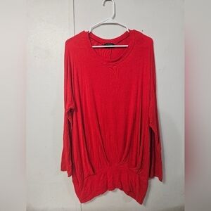 Made By Johmny Plus Size Red Tunic Top!